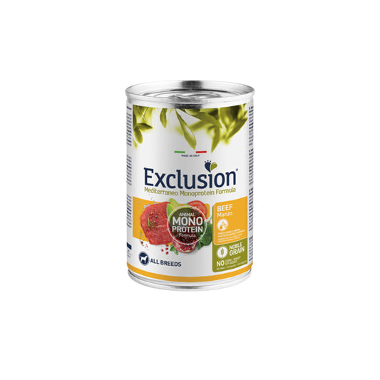 Exclusion dog 400gr adult all breeds monoproteico Manzo