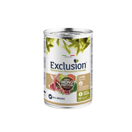Exclusion dog 400gr adult all breeds monoproteico Agnello